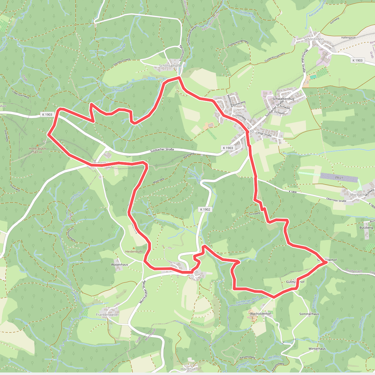 Großerlach - Rundwanderweg 3