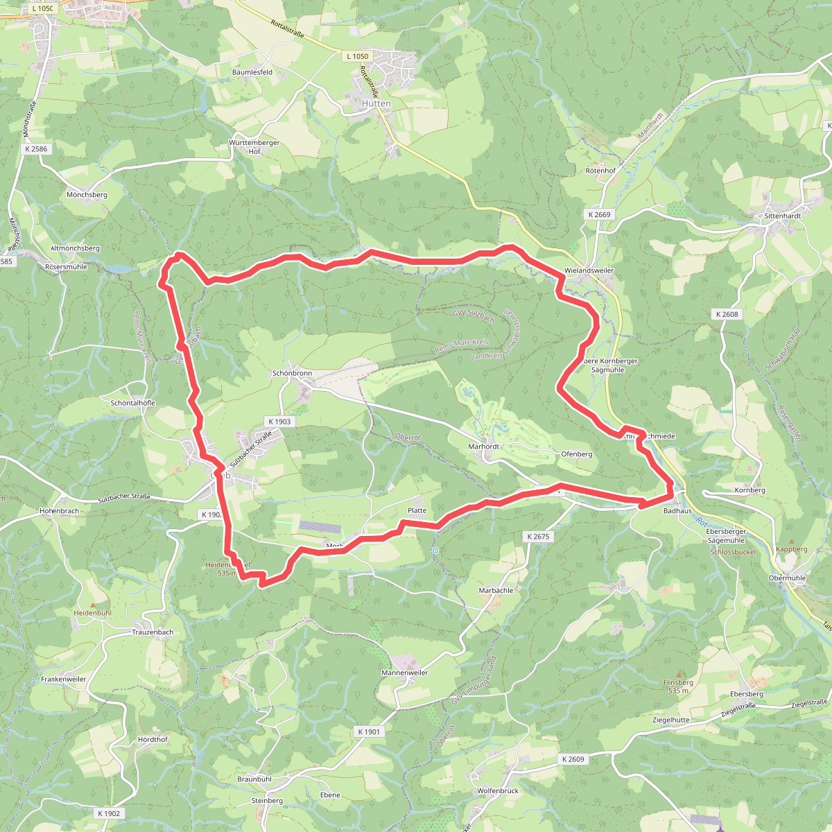 Mühlen, Limes und das Rottal