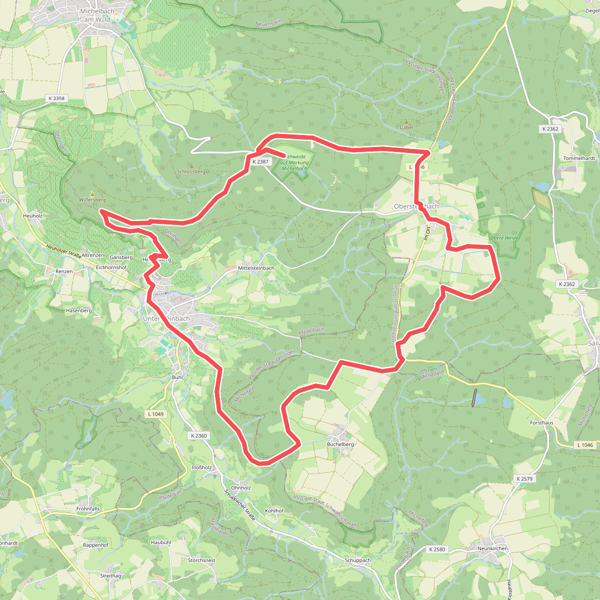 Viehweiden und viel Natur
