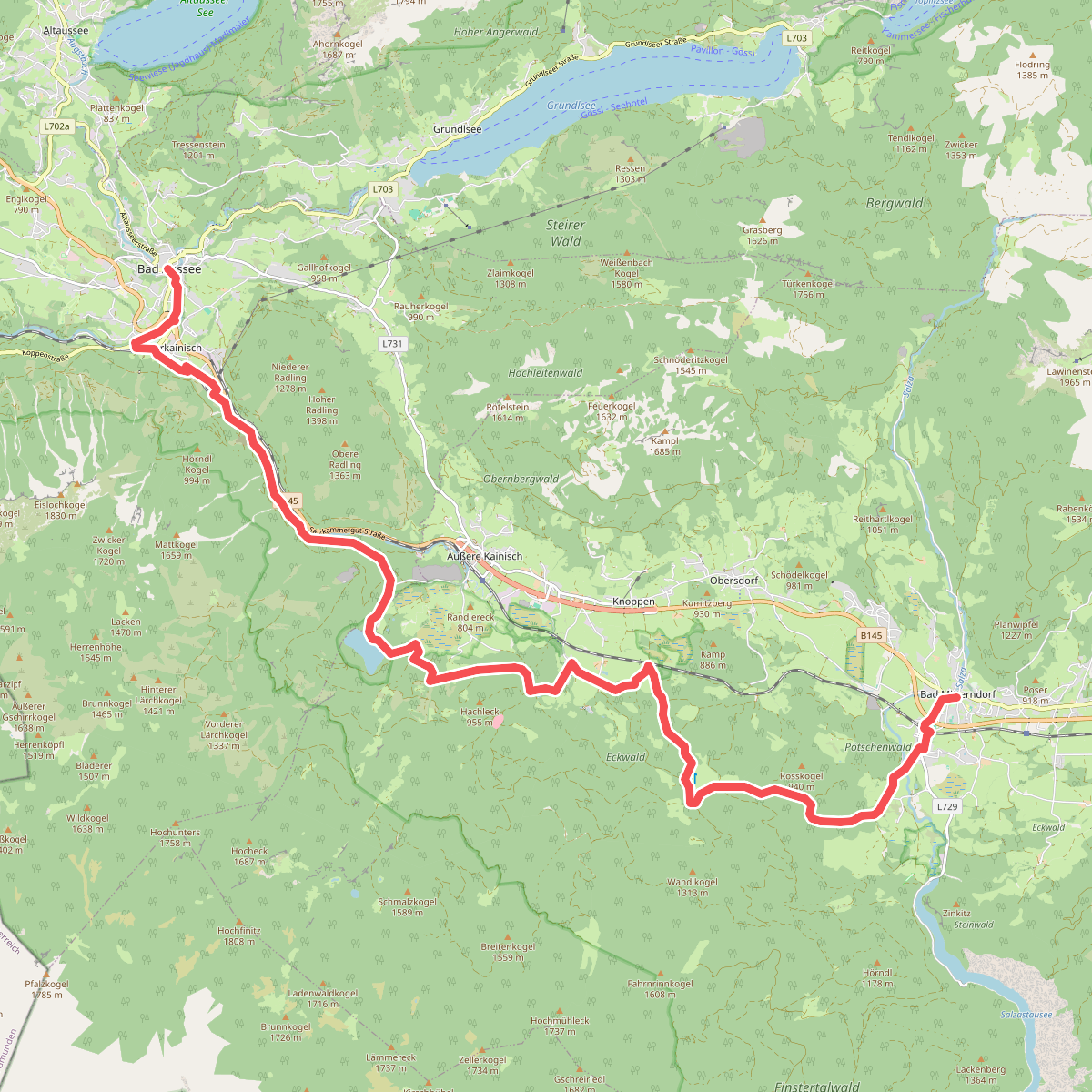 Bad Aussee - Bad Mitterndorf · BergeSeen Trail etappe 14