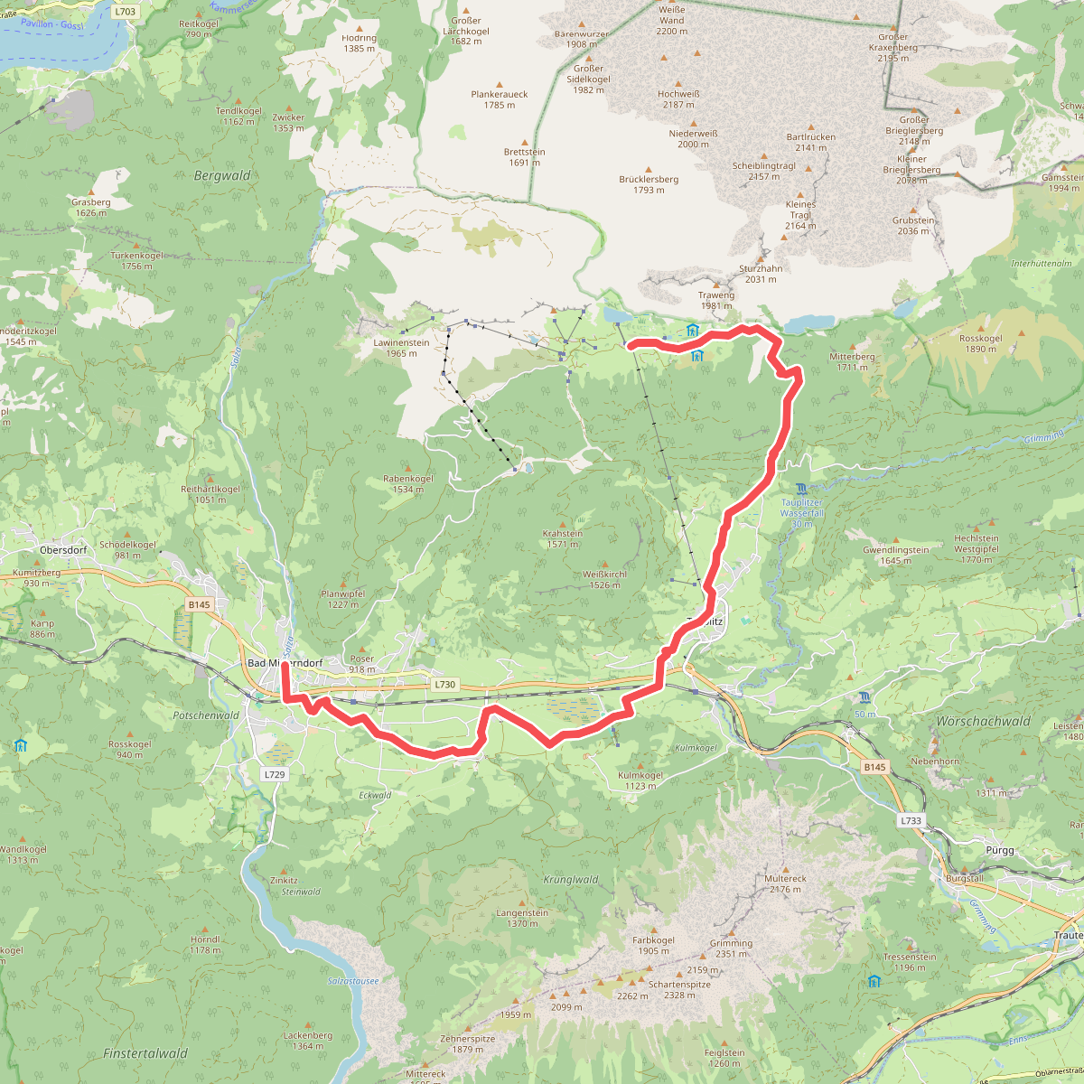 Bad Mitterndorf - Tauplitzalm · BergeSeen Trail etappe 15