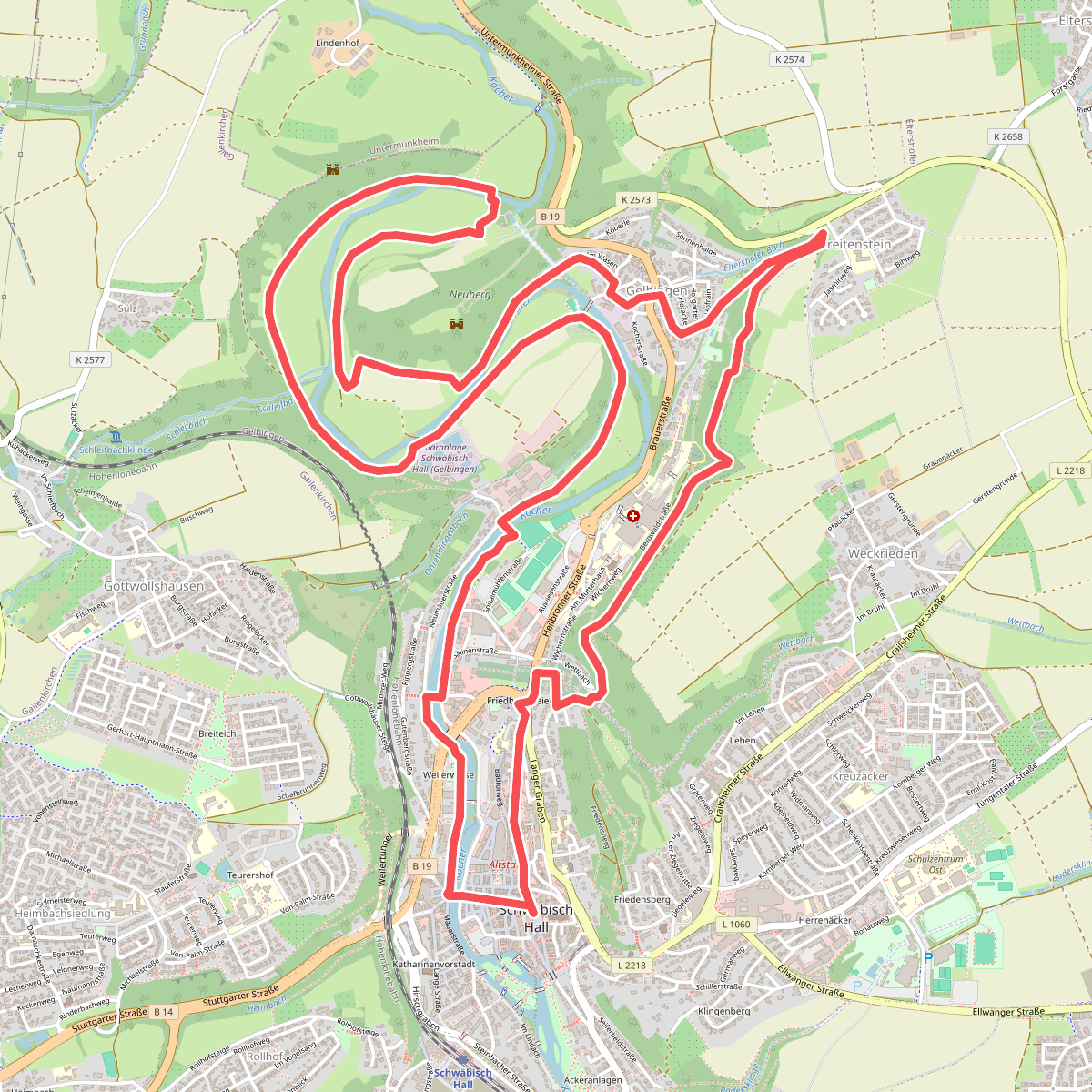 Brunnenweg und Kochertal