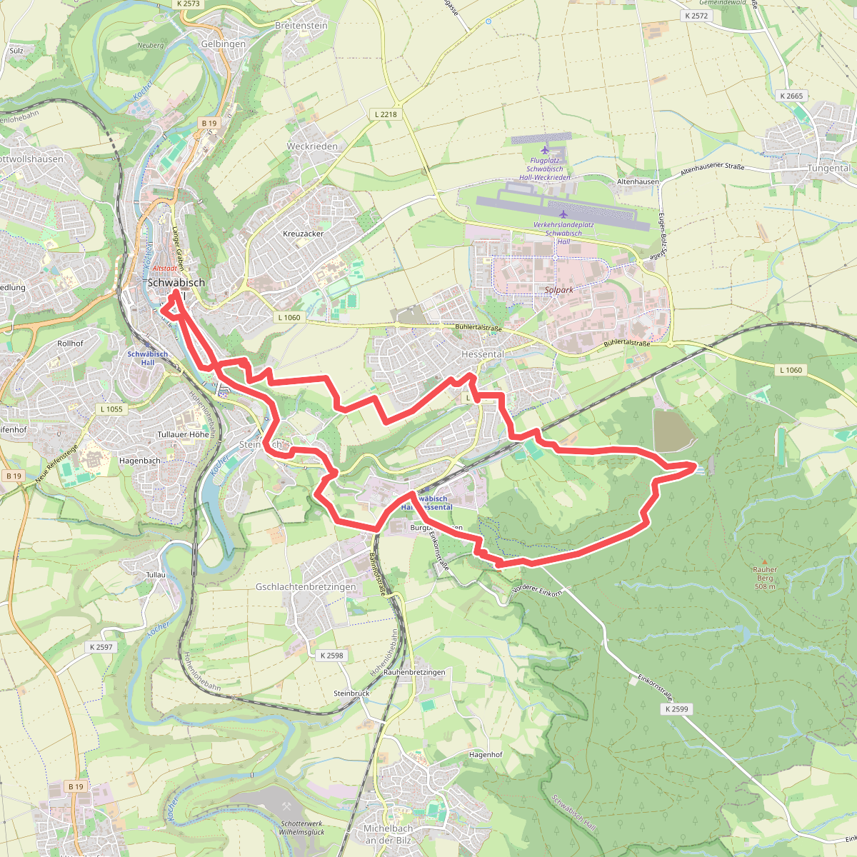 Tour 1 - Zum Aussichtsberg Einkorn