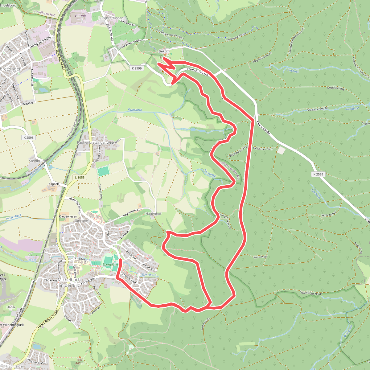 Von Michelbach zum Einkorn