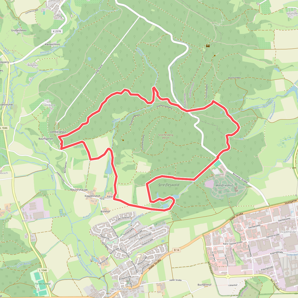Waldspaziergang zum Lemberghaus