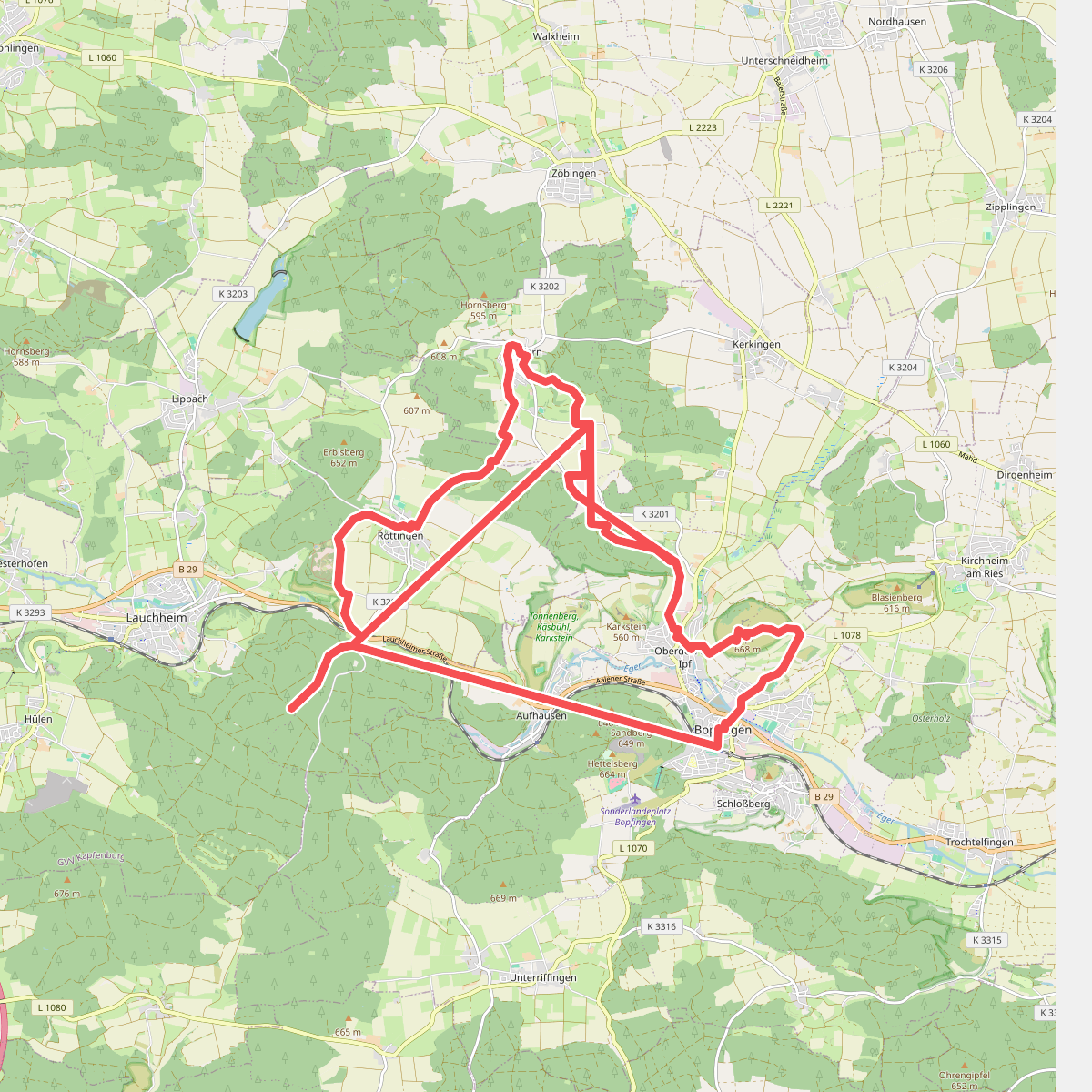 Bopfingen - Baldern - Röttingen HW1