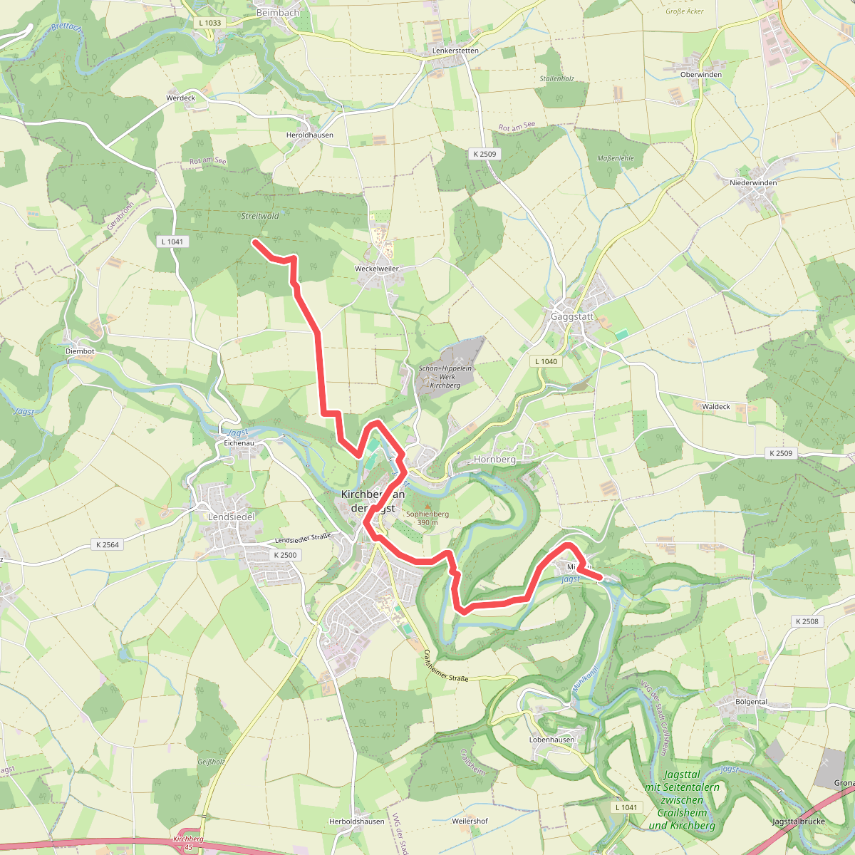 Nebenlinie des SAV (rotes Kreuz)