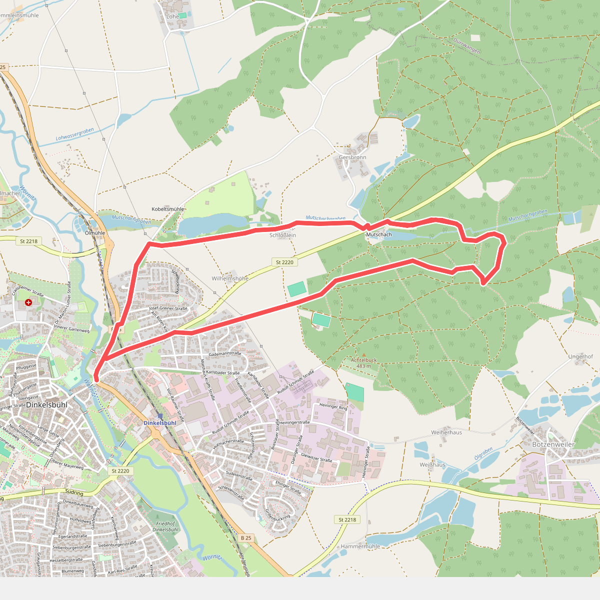 Rundweg Dinkelsbühl – Kneippbrünnele