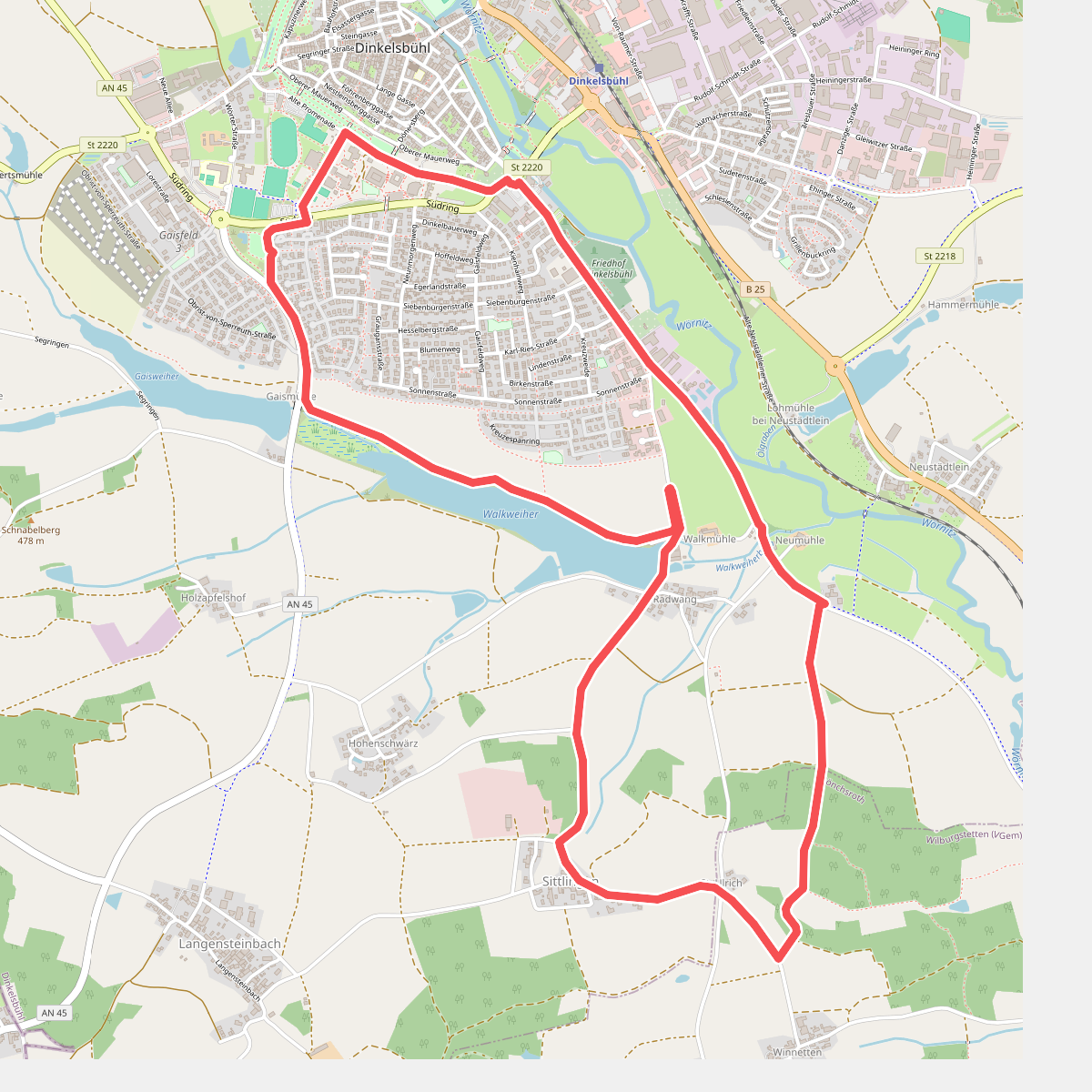 Rundweg Dinkelsbühl – St. Ulrich
