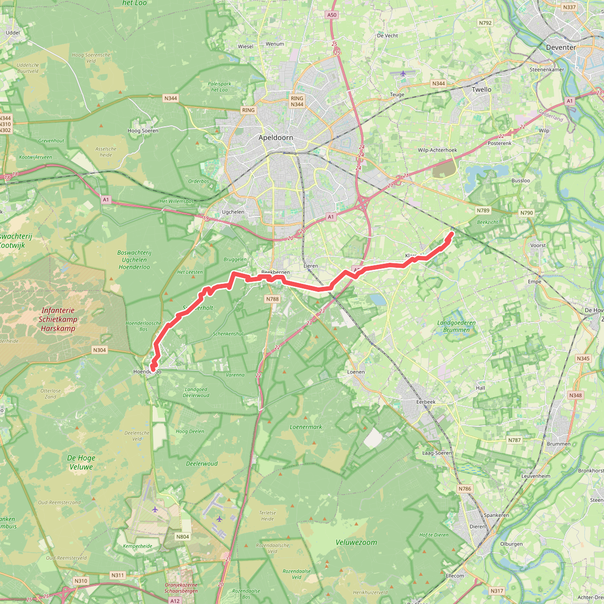 Klarenbeek - Hoenderloo · Marskramerpad etappe 9