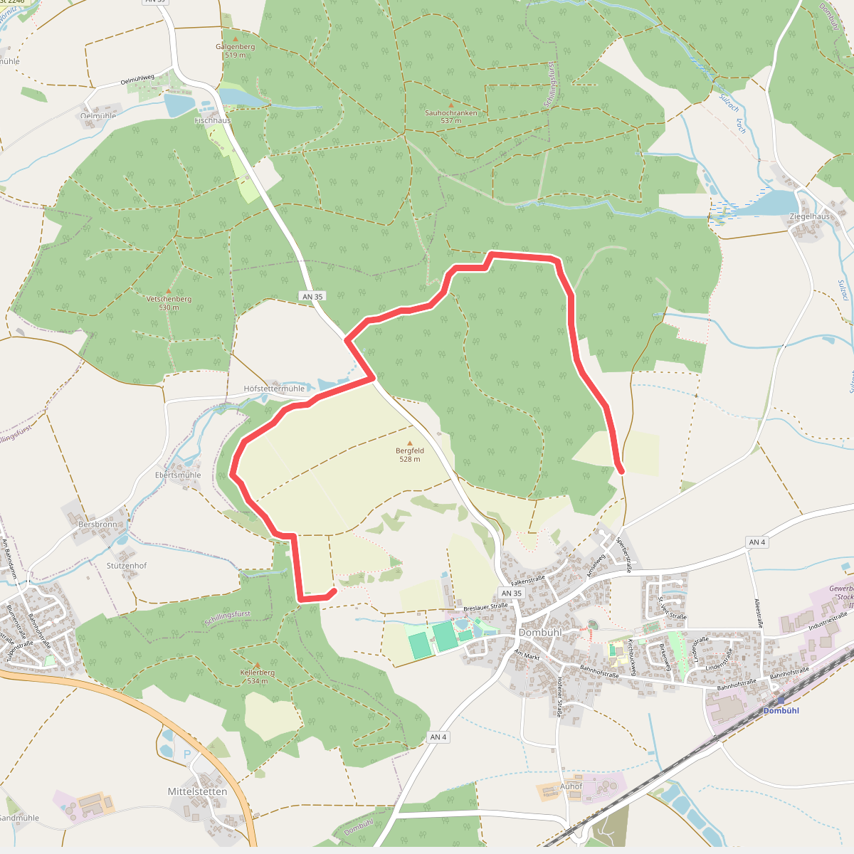 Dombühler Naturerlebnisweg Var1
