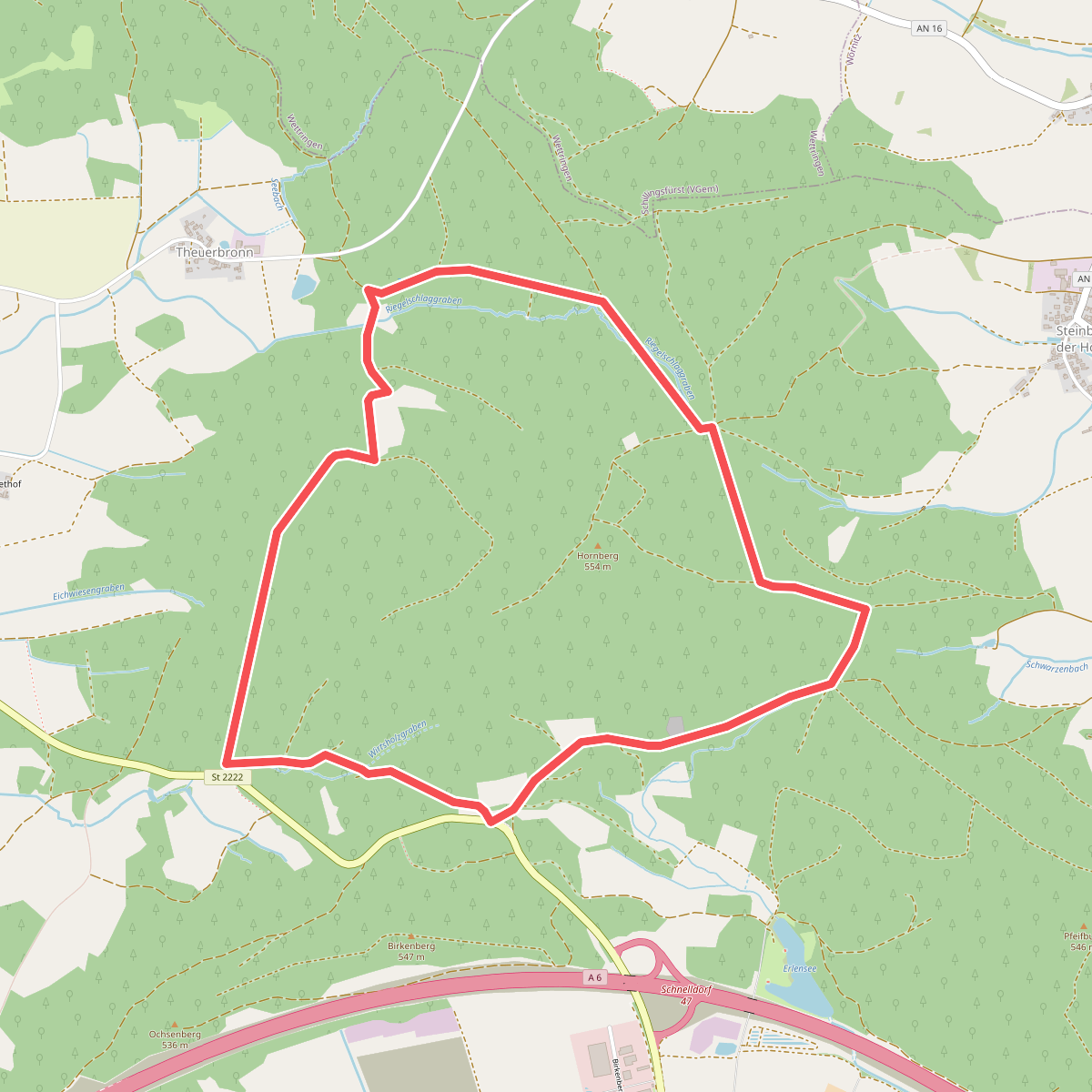 Wildschweinweg Schnelldorf