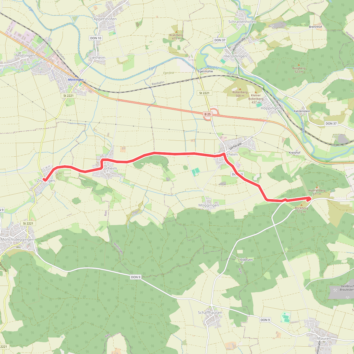 Rieskrater Planetenweg