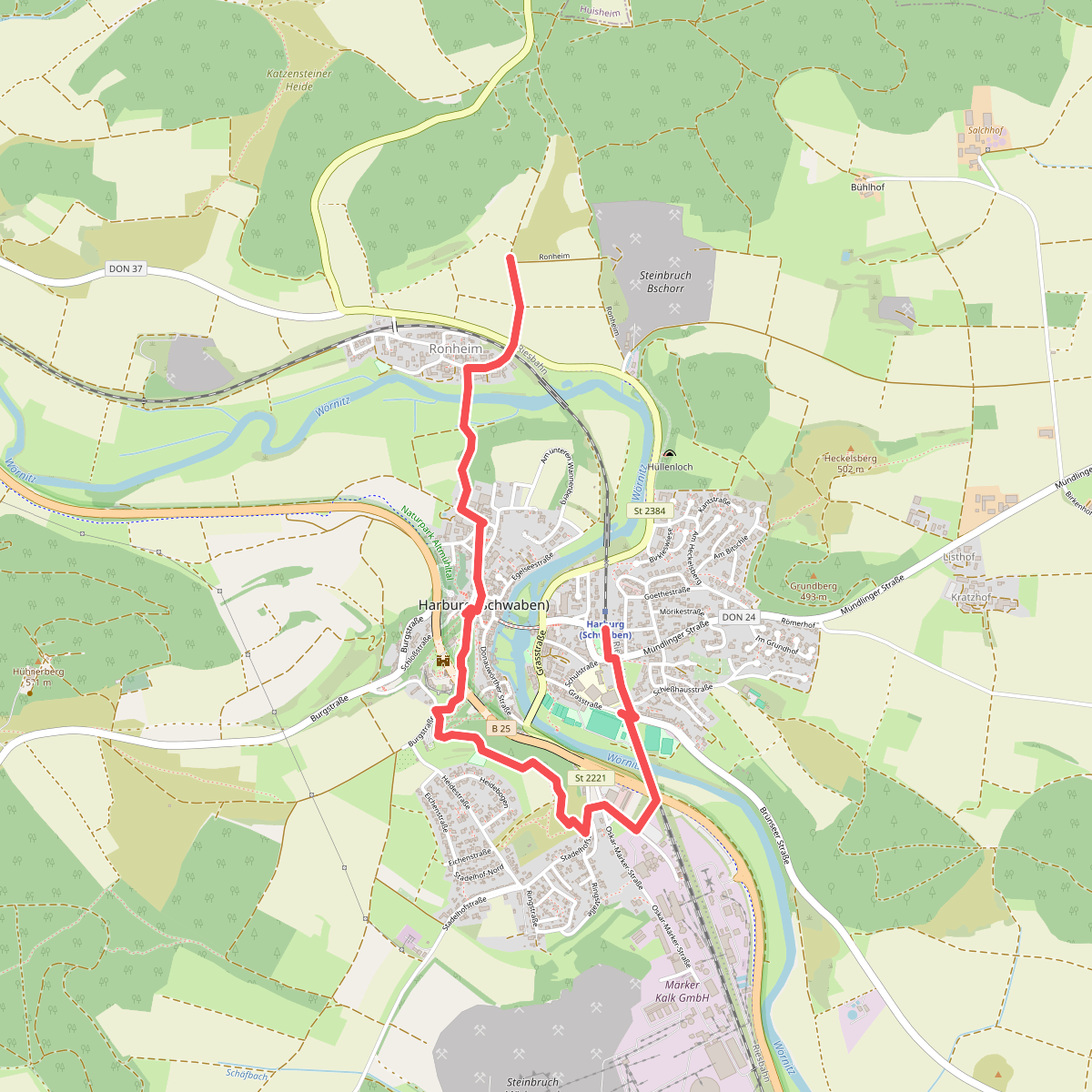 Westlicher Albrandweg: Teil 4 - Harburg