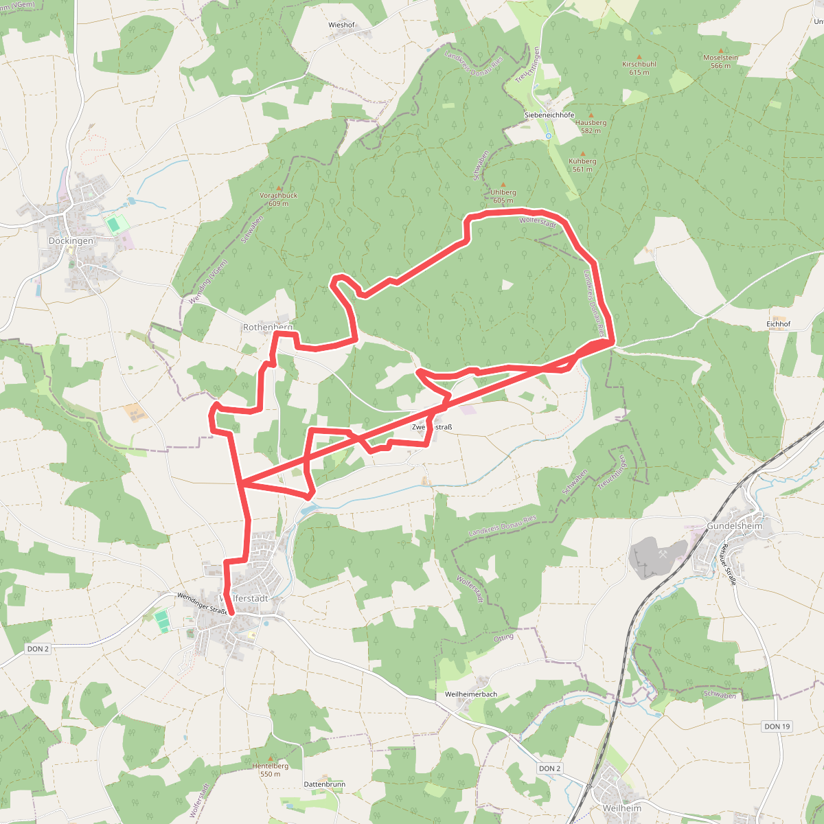 Rundwanderweg Monheim 2 ? Bei Wolferstadt