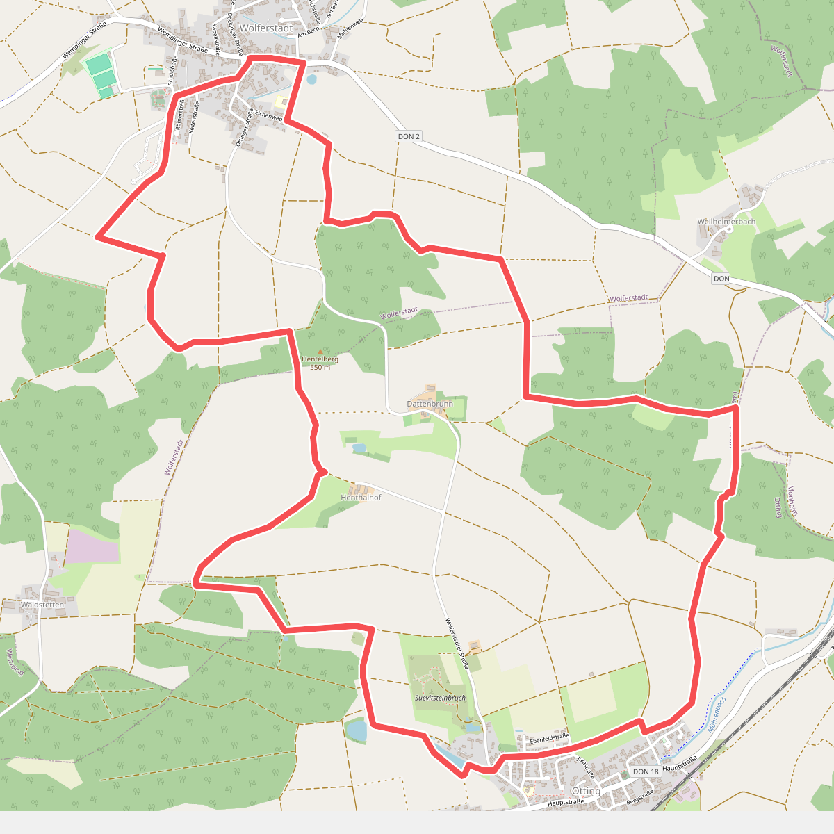 Rundwanderweg Monheim 4 ? Bei Wolferstadt