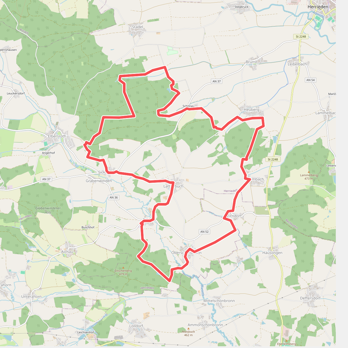 Wanderweg 5 Herrieden