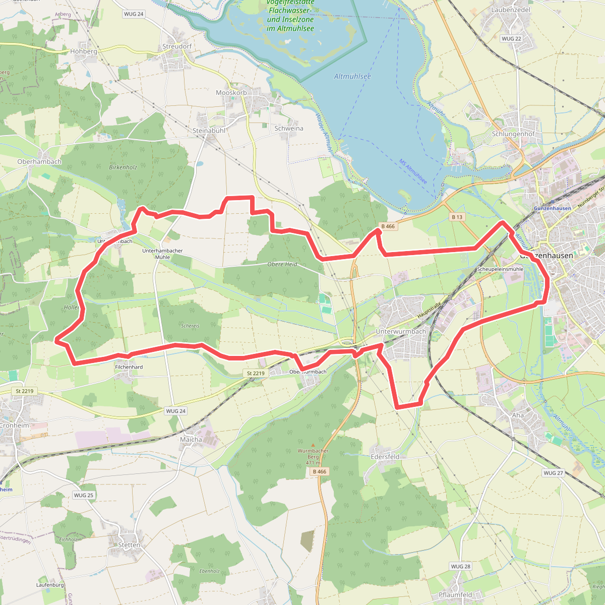 Altmühl Panoramaweg Schlaufe 1 Teufelsmauer-Weg