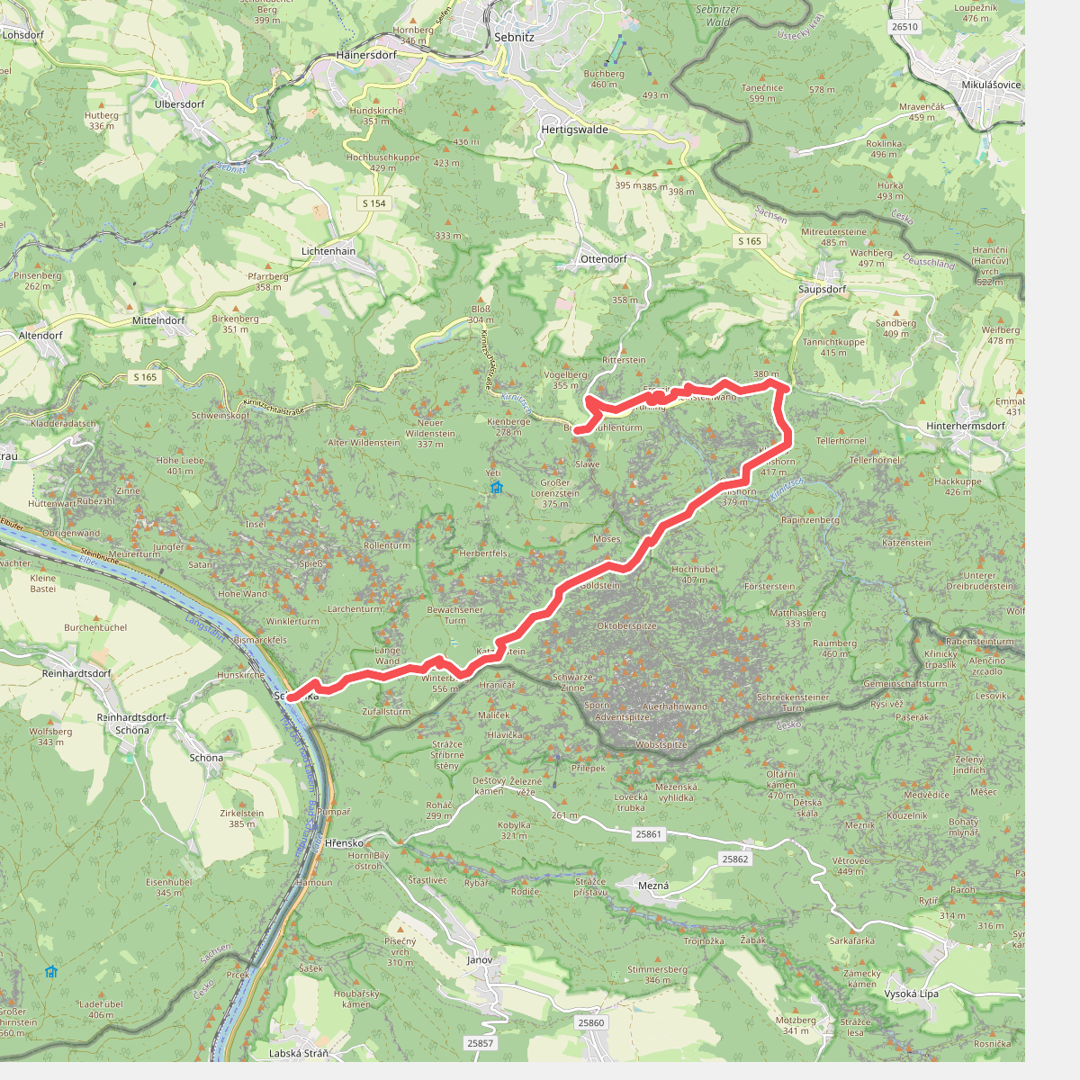 der Neumannmühle - Schmilka · Malerweg etappe 5