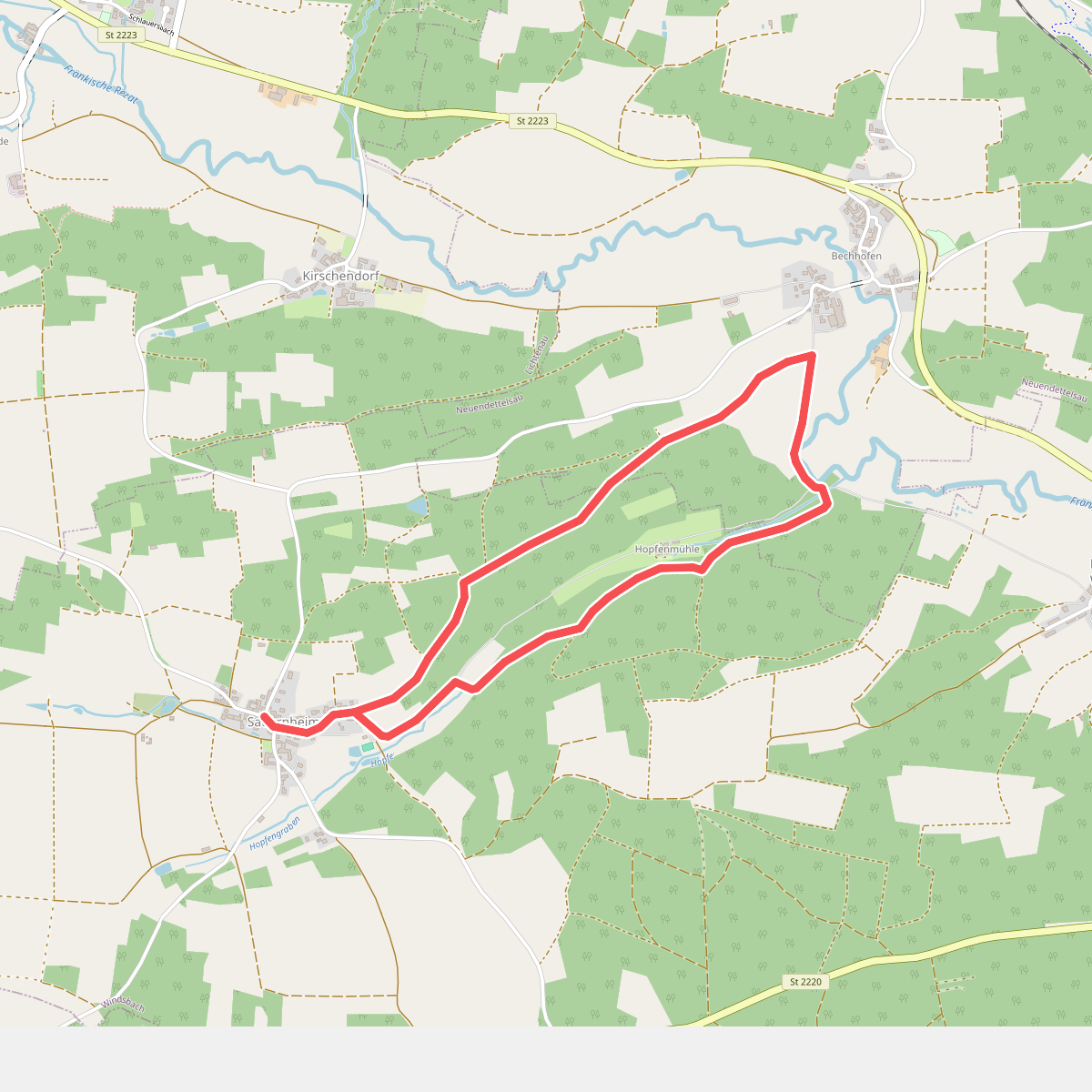 Neuendettelsauer Wanderweg Nr. 42