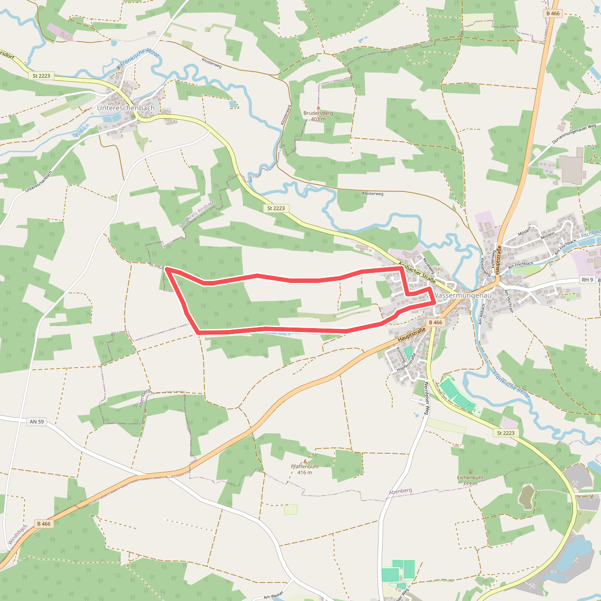 Rundwanderweg 9 Abenberg