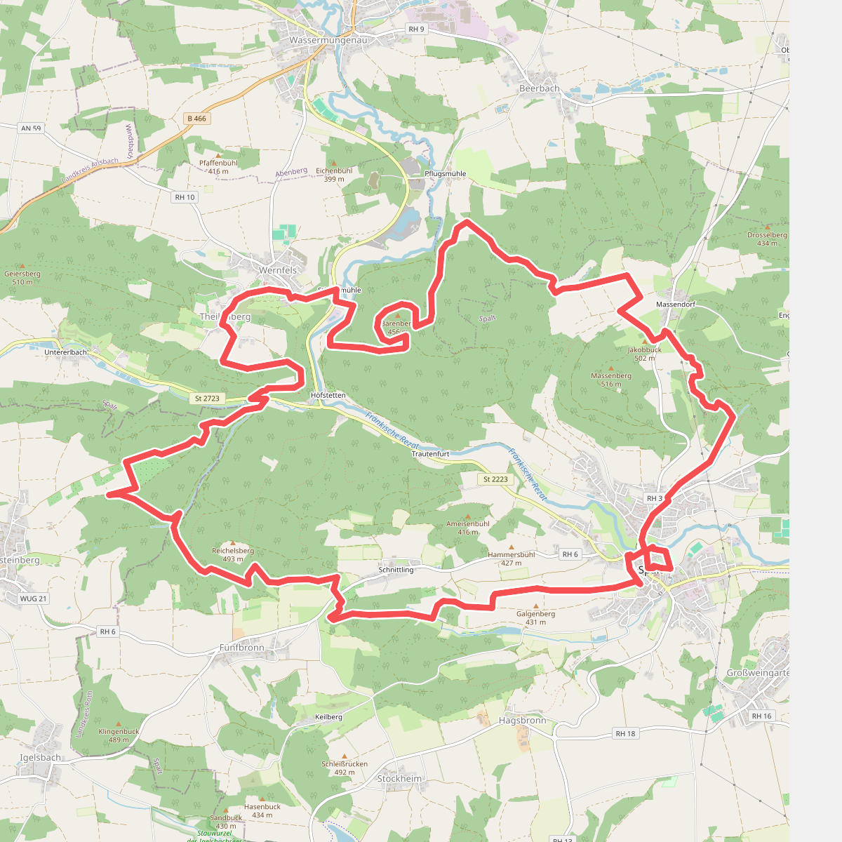 Spalter Hügelland-Tour