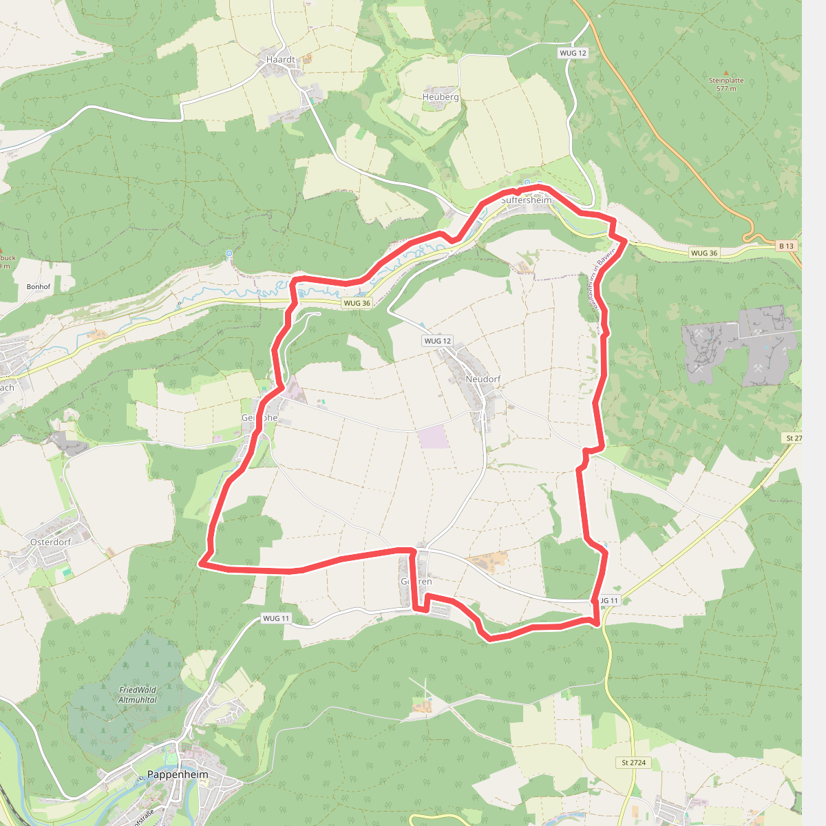 Ortswanderweg Pappenheim 12