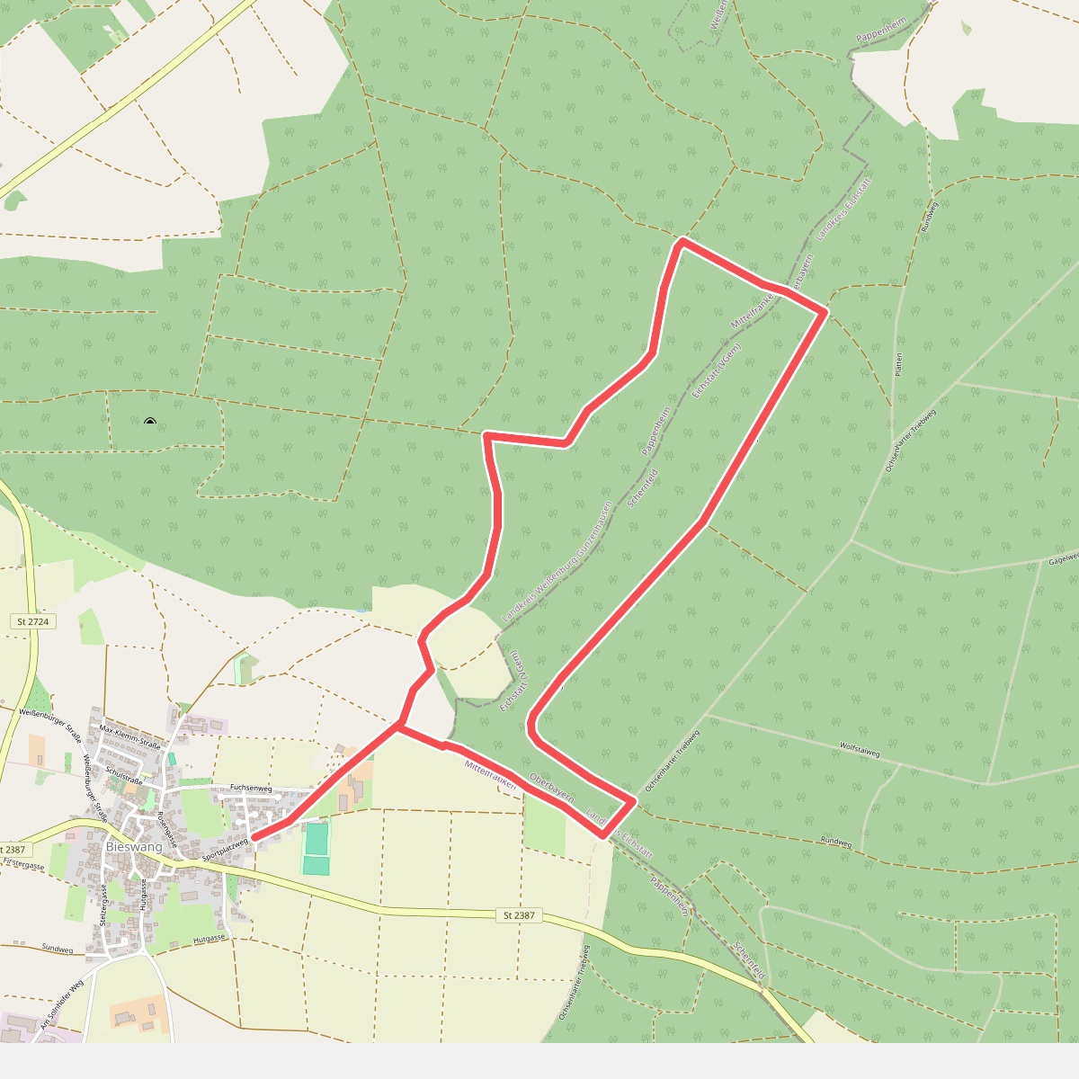 Ortswanderweg Pappenheim