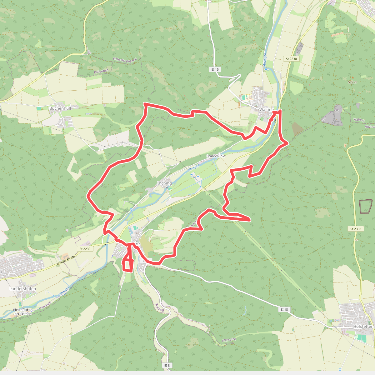 Altmühl Panoramaweg Schlaufe 15 Walting