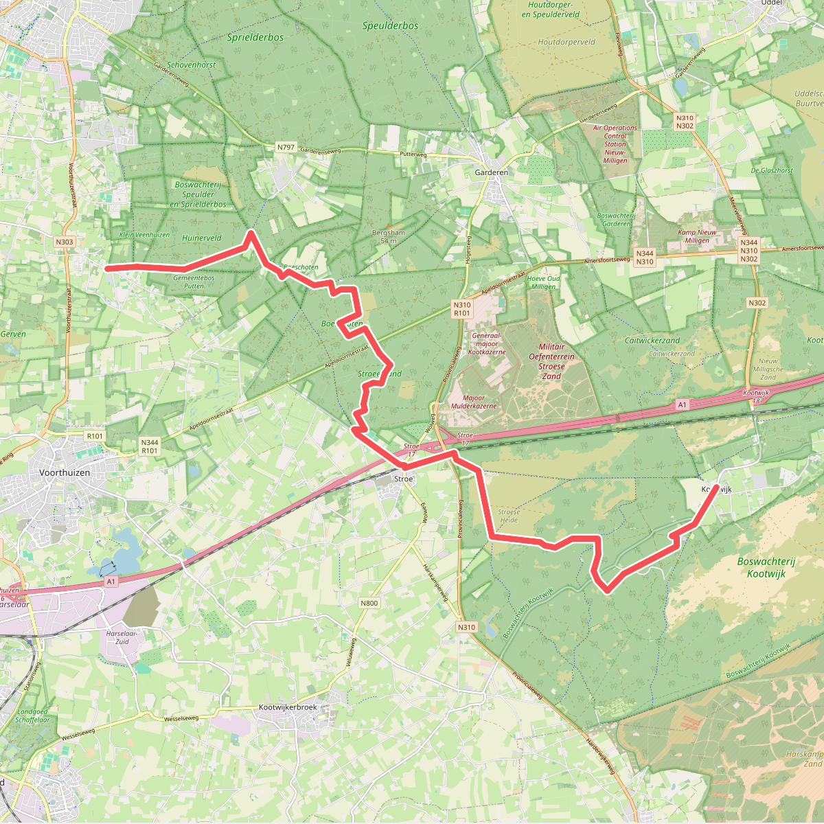Kootwijk - Veenhuizerveld · Marskramerpad etappe 11