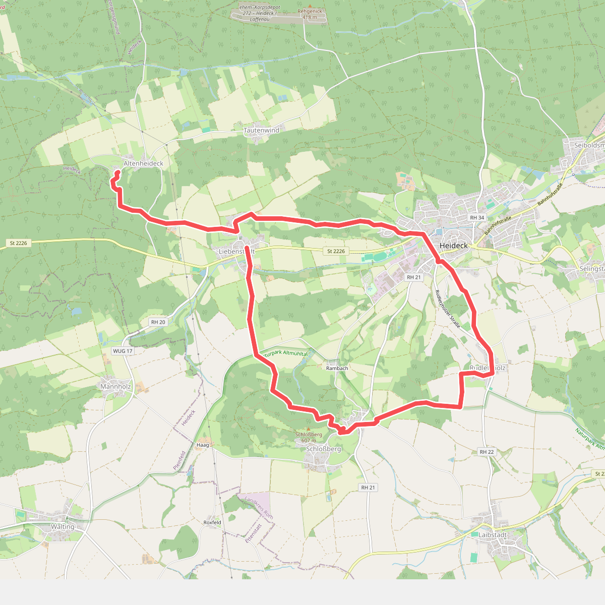 Rundwanderweg Burgenweg