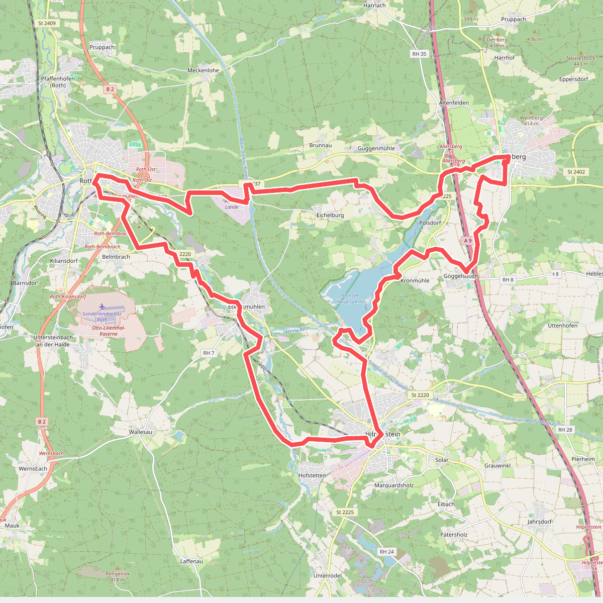 Allersberg-Hilpoltstein-Roth-Weg