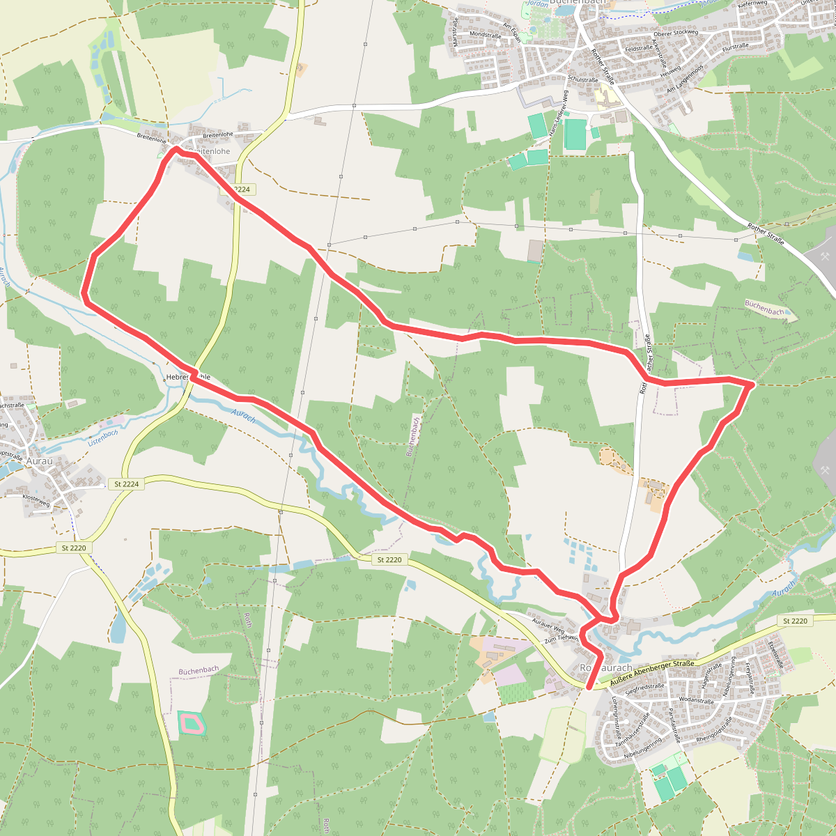 Rundwanderweg Aurachtal