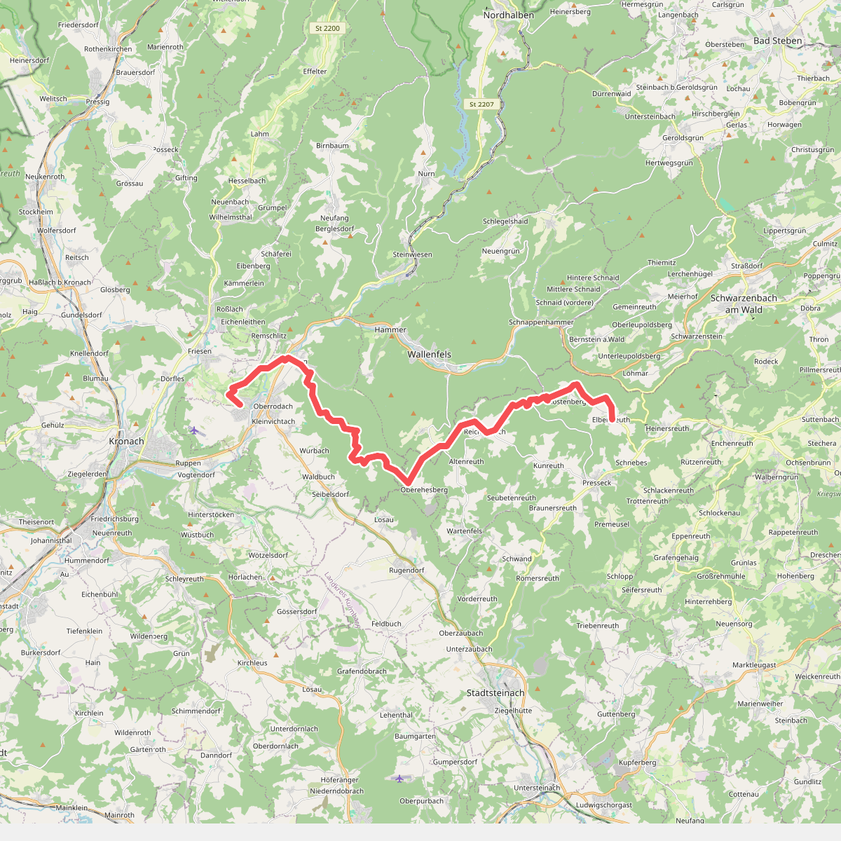 Elbersreuth - Unterrodach · Frankenweg etappe 3