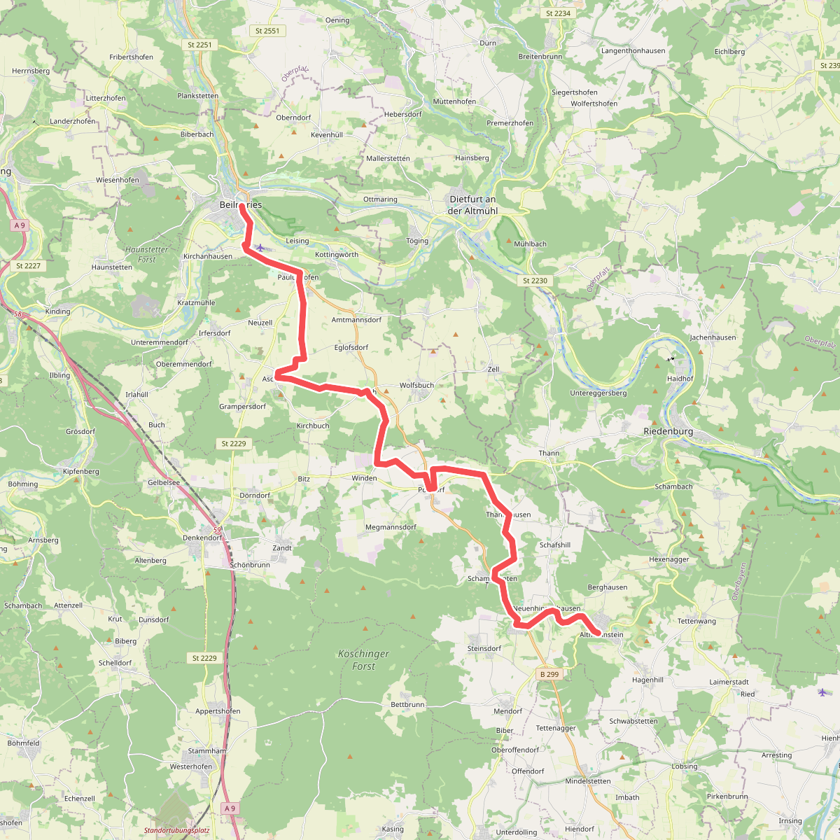 Beilngries-Altmannstein-Wanderweg
