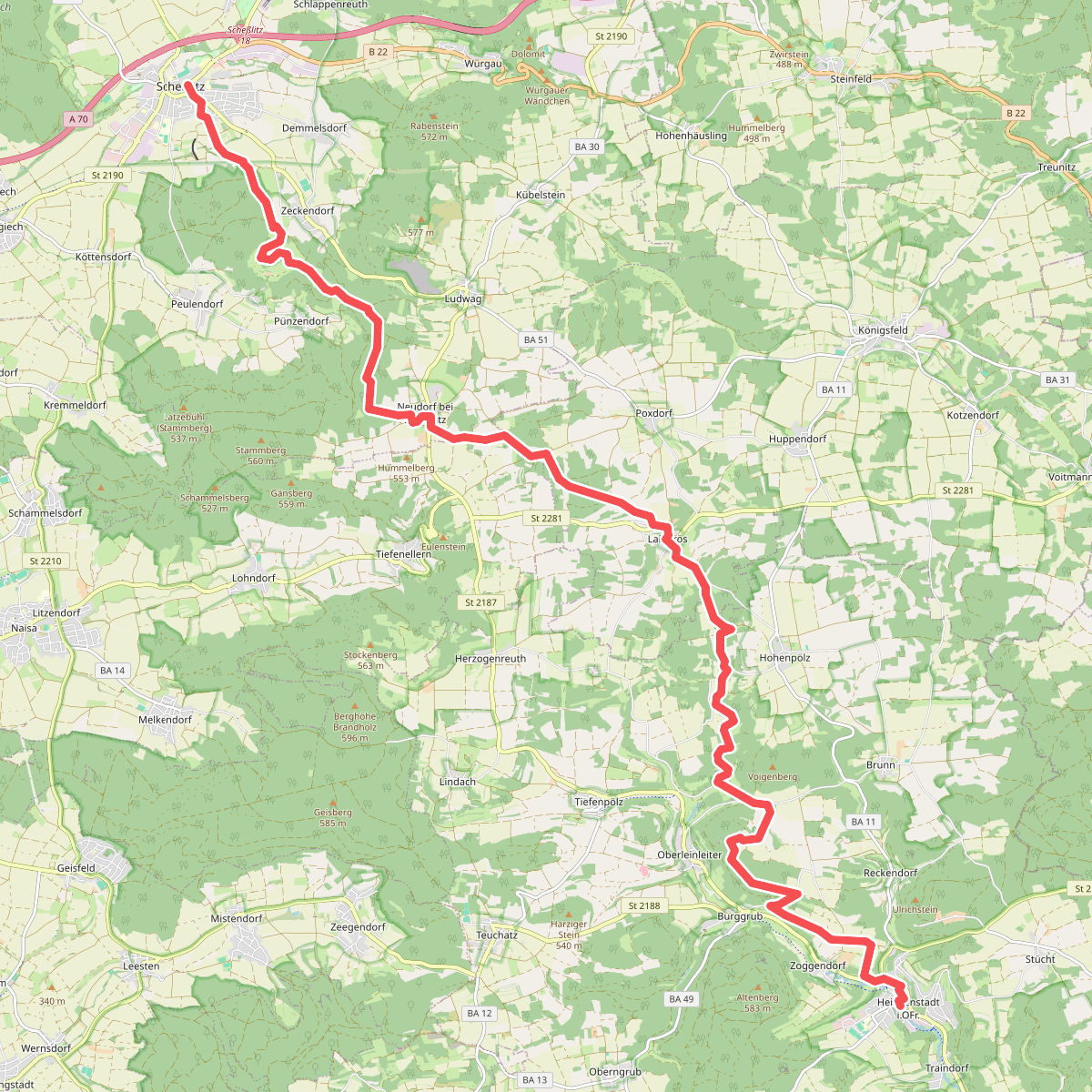 Scheßlitz - Heiligenstadt i.OFr · Frankenweg etappe 9