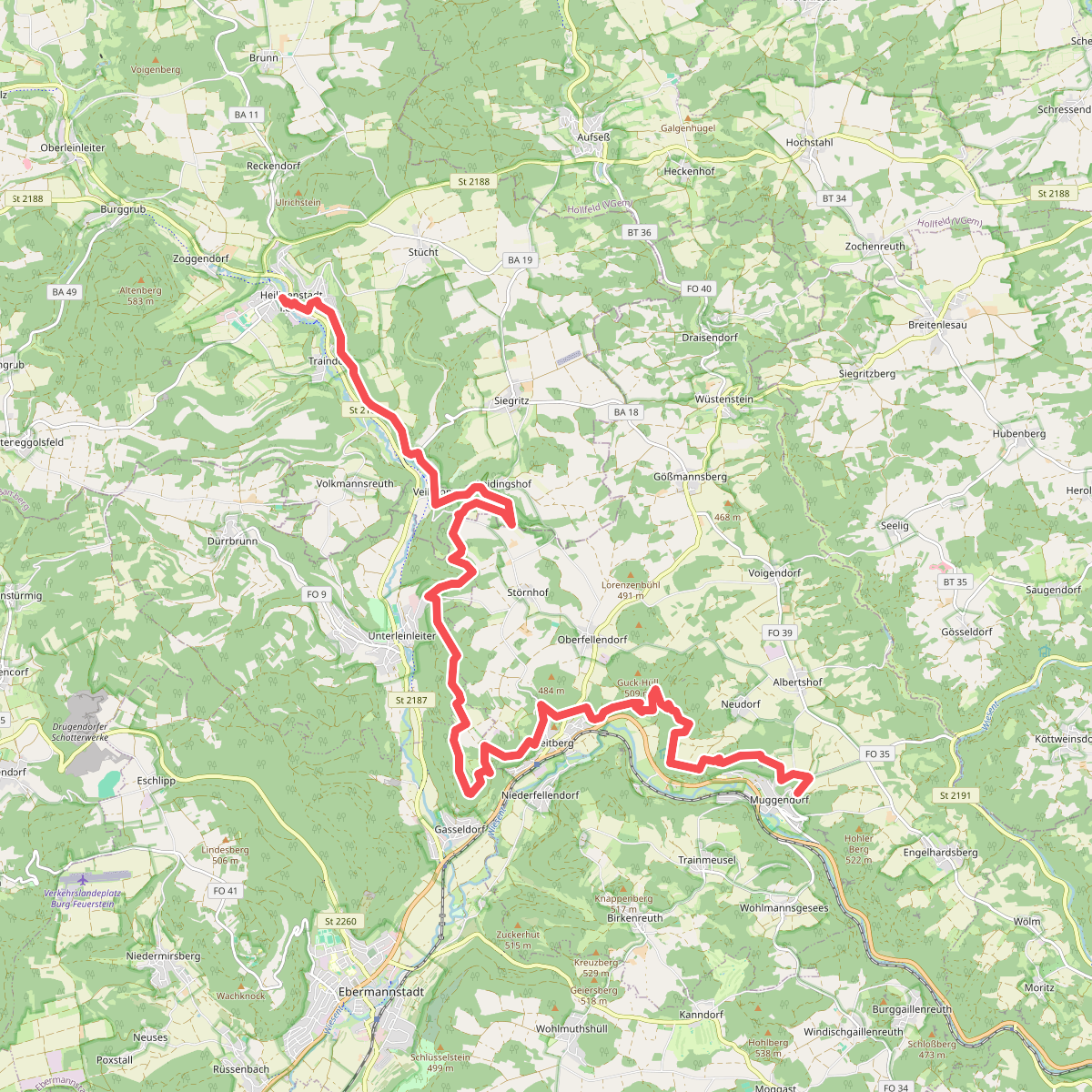 Heiligenstadt i.OFr - Muggendorf · Frankenweg etappe 10