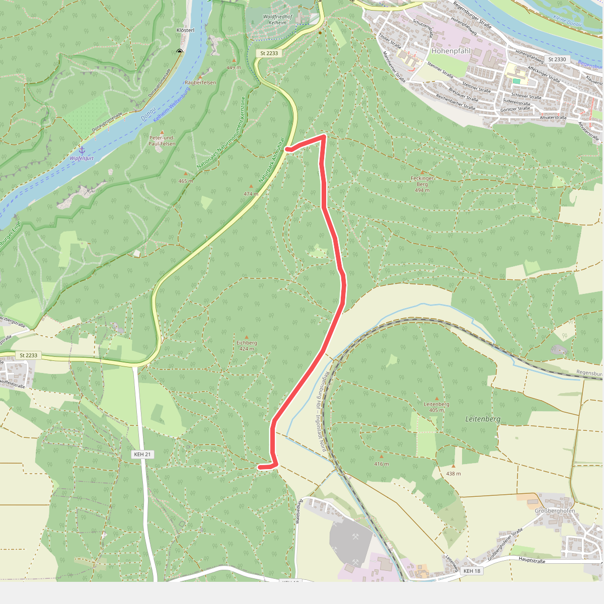 Weltenburger Enge IV - Archäologischer Wanderweg