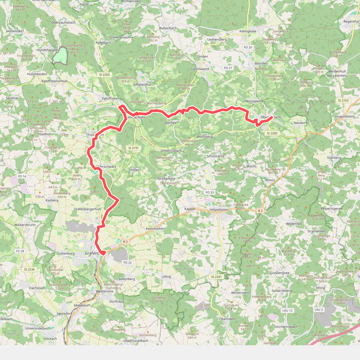 Obertrubach - Gräfenberg · Frankenweg etappe 13