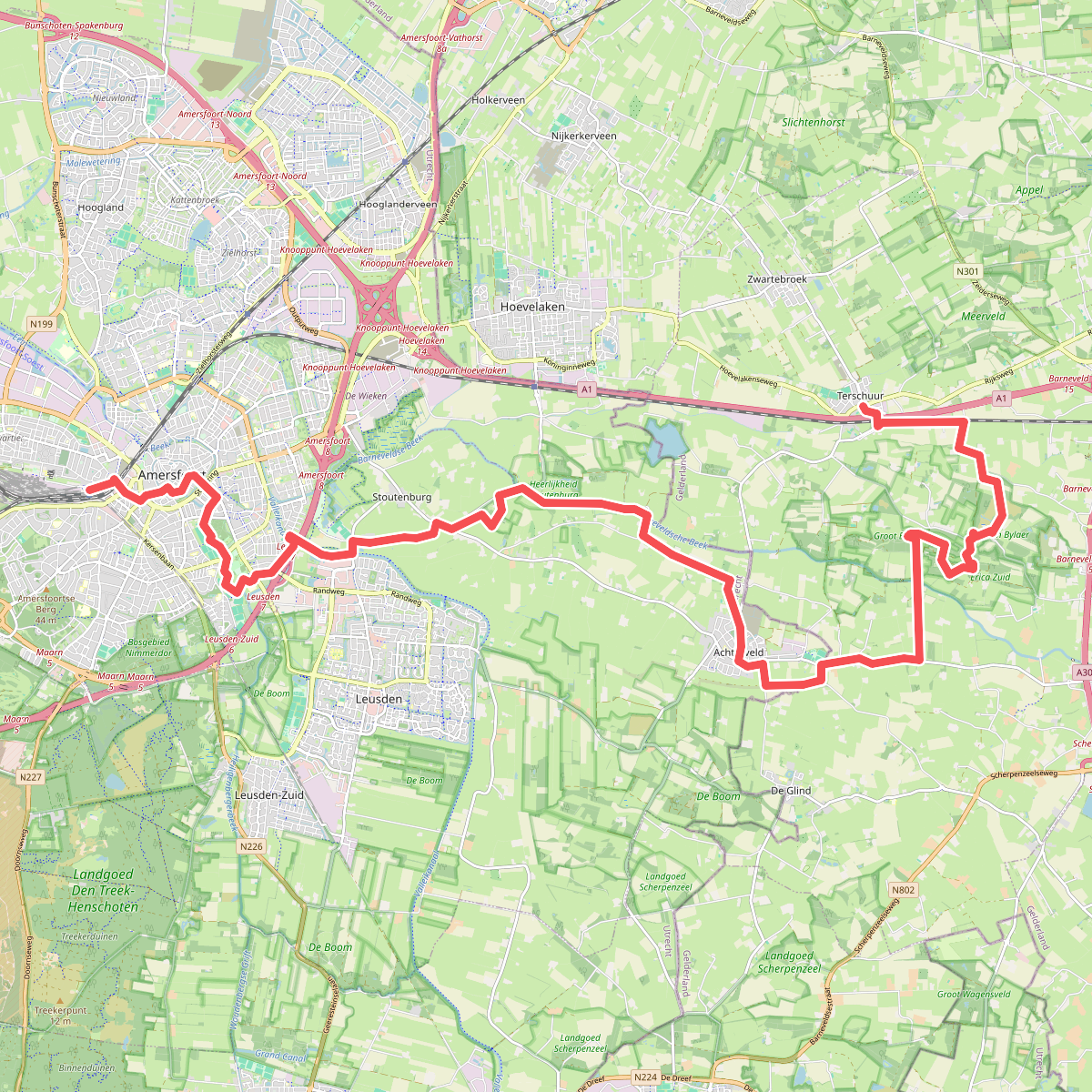 Terschuur - Amersfoort · Marskramerpad etappe 13