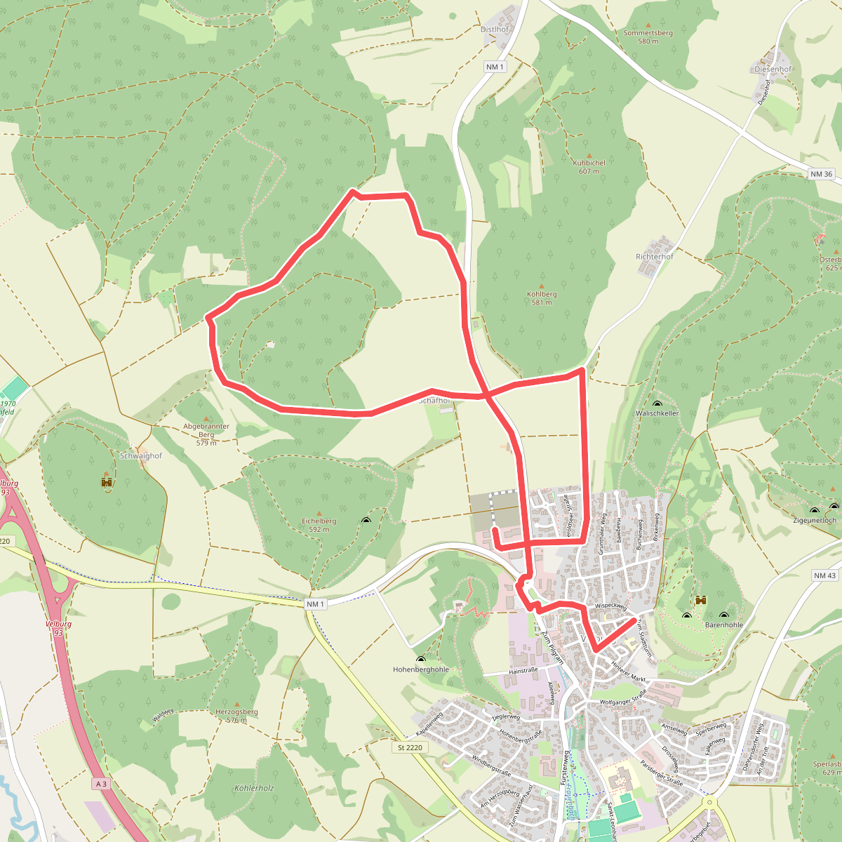 Rundweg um den Kramertsbügel