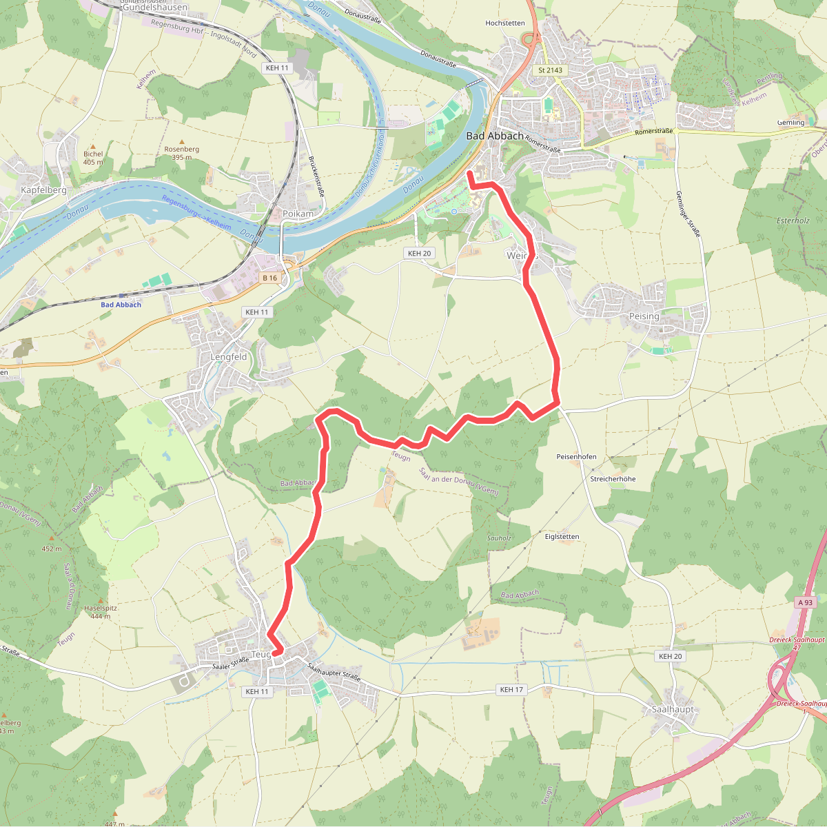 S 07 Bad Abbach - Teugn (Grünes Rechteck)