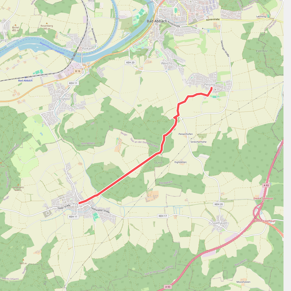 S 10 Peiting - Teugn (Rotes Dreieck)