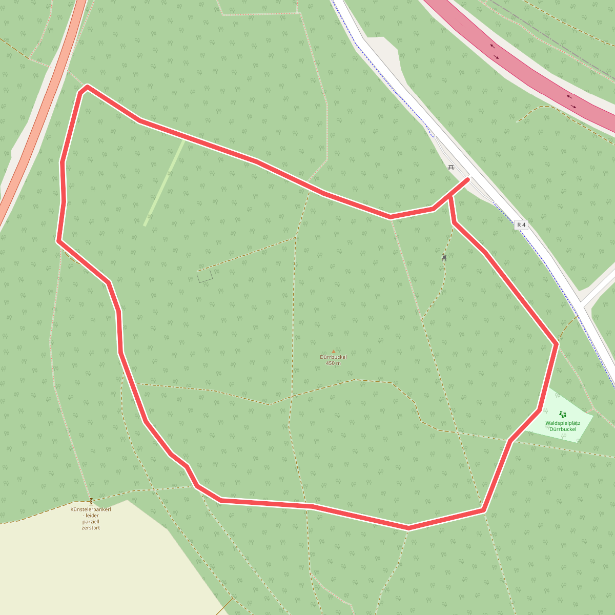 SR 2 Dürrbuckel (Rundwanderweg Rotes Viereck)
