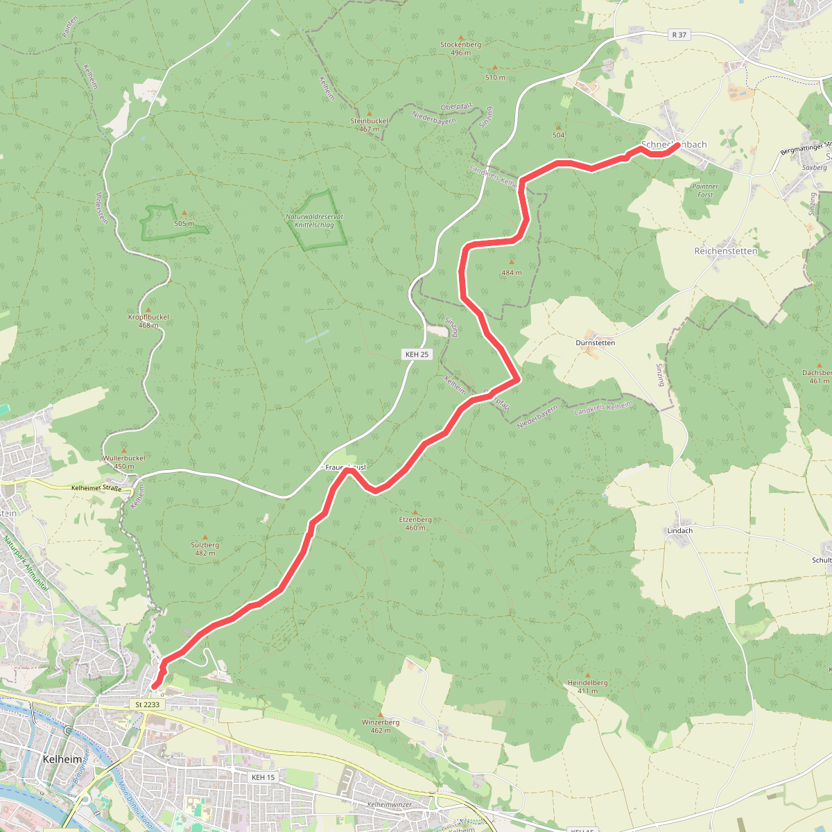 W 03 Schneckenbach - Kelheim (Grünes Dreieck)