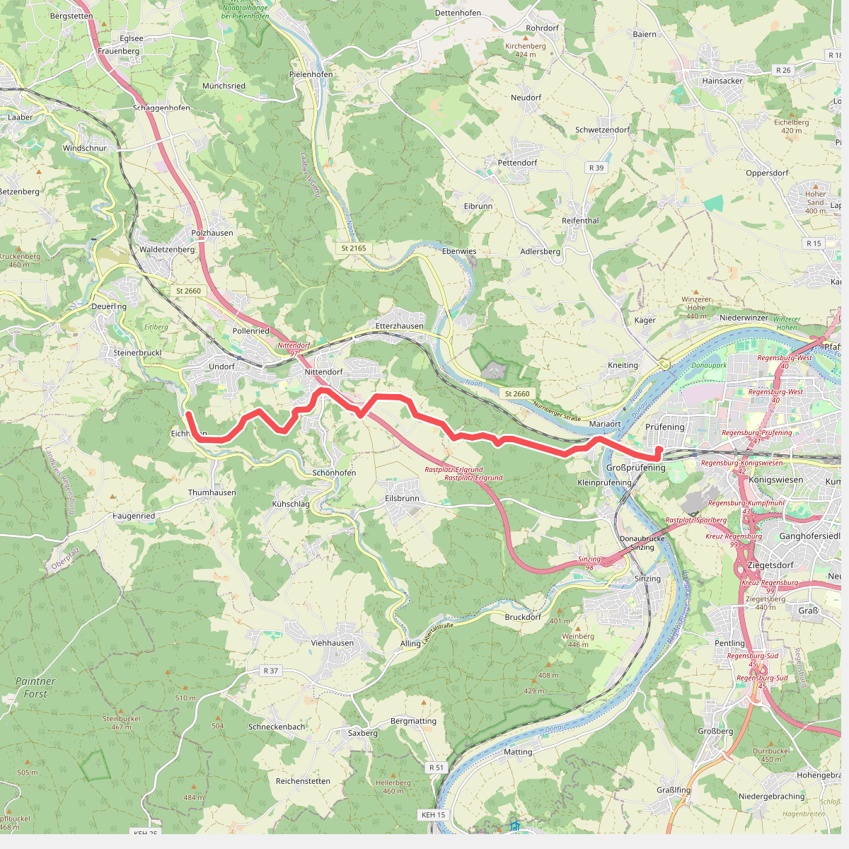 W 07 Regensburg - Eichhofen (Blaues Dreieck)
