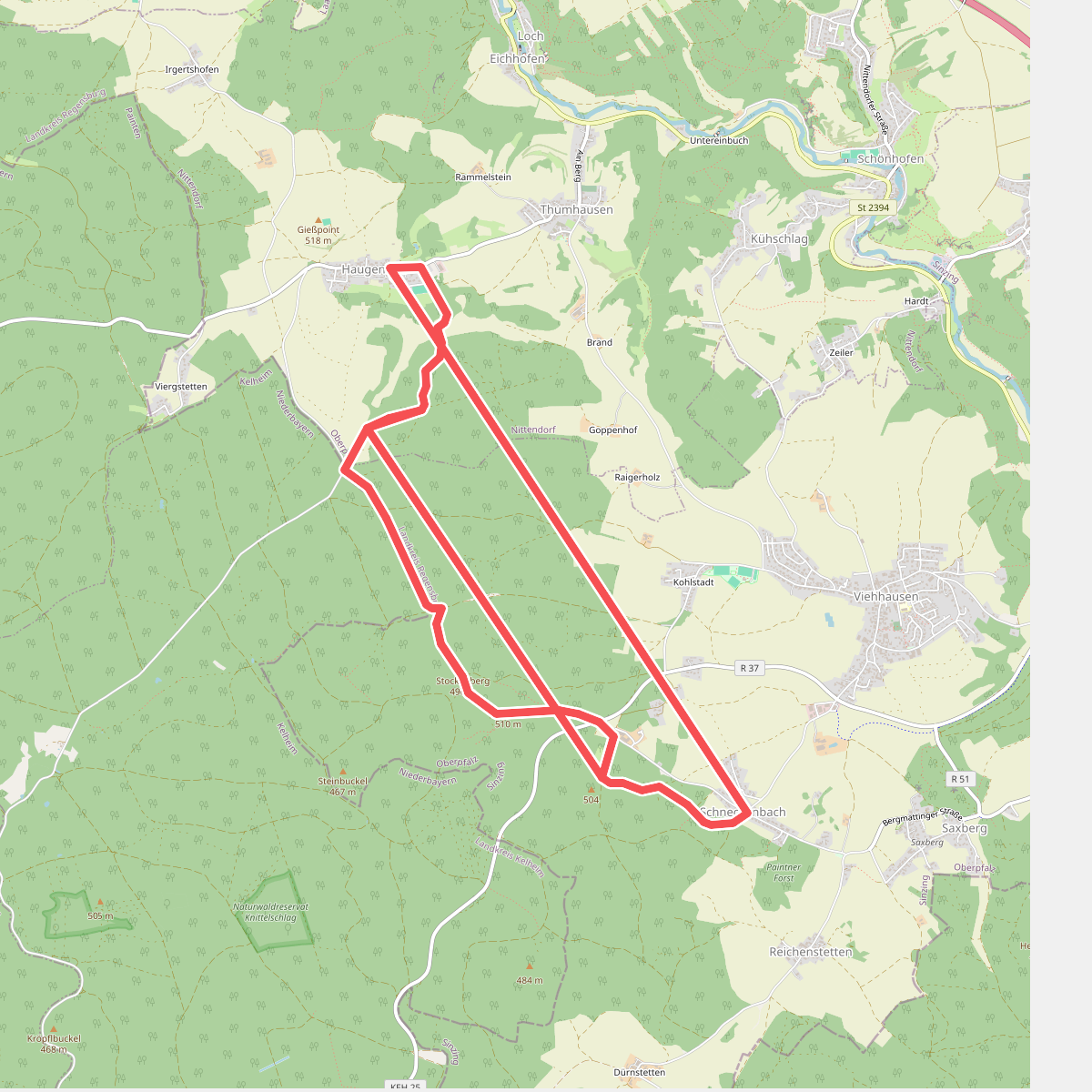 W 39 Schneckenbach - Haugenried (Rotes Rechteck)