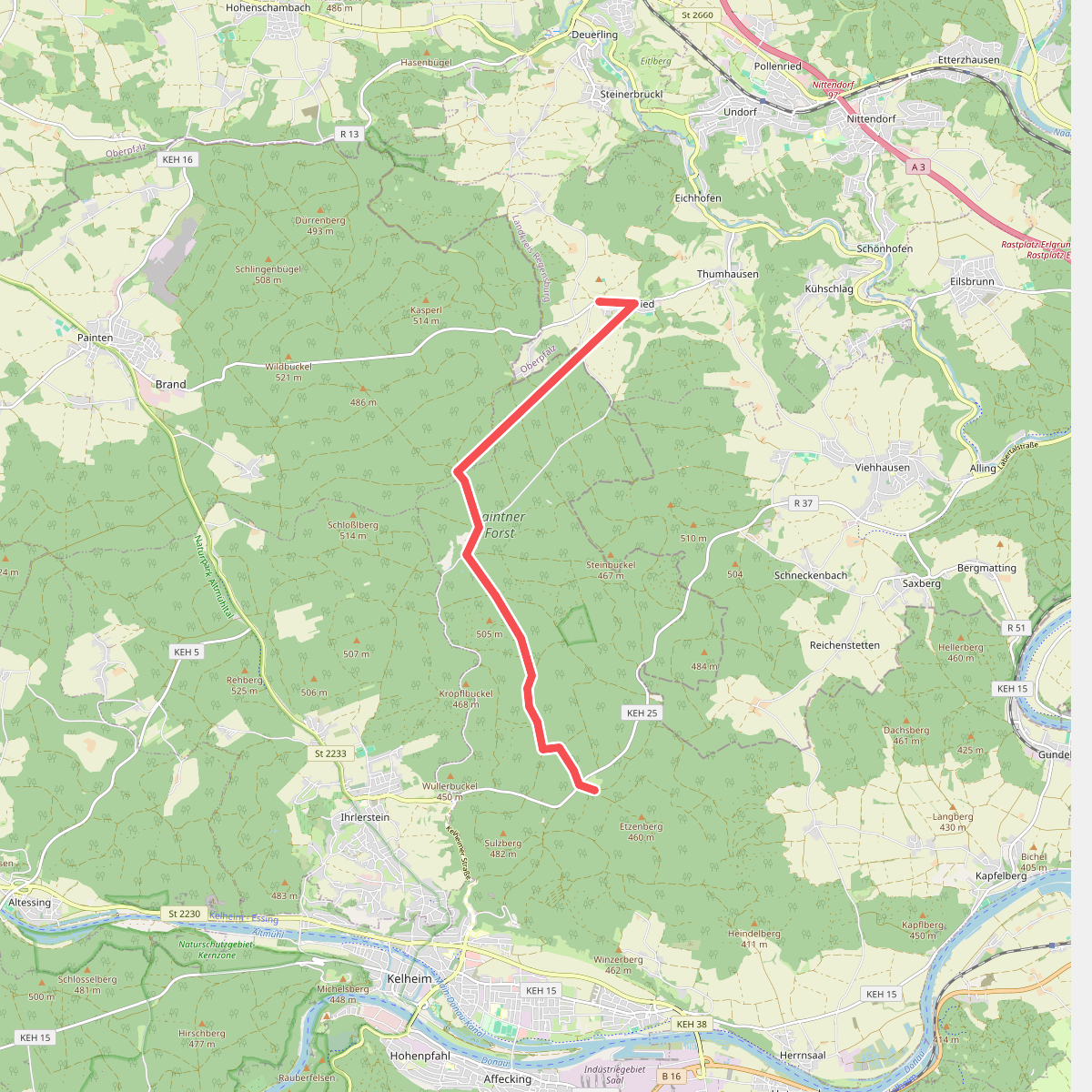 W 41 Frauenhäusl - Haugenried (Rotes Dreieck)