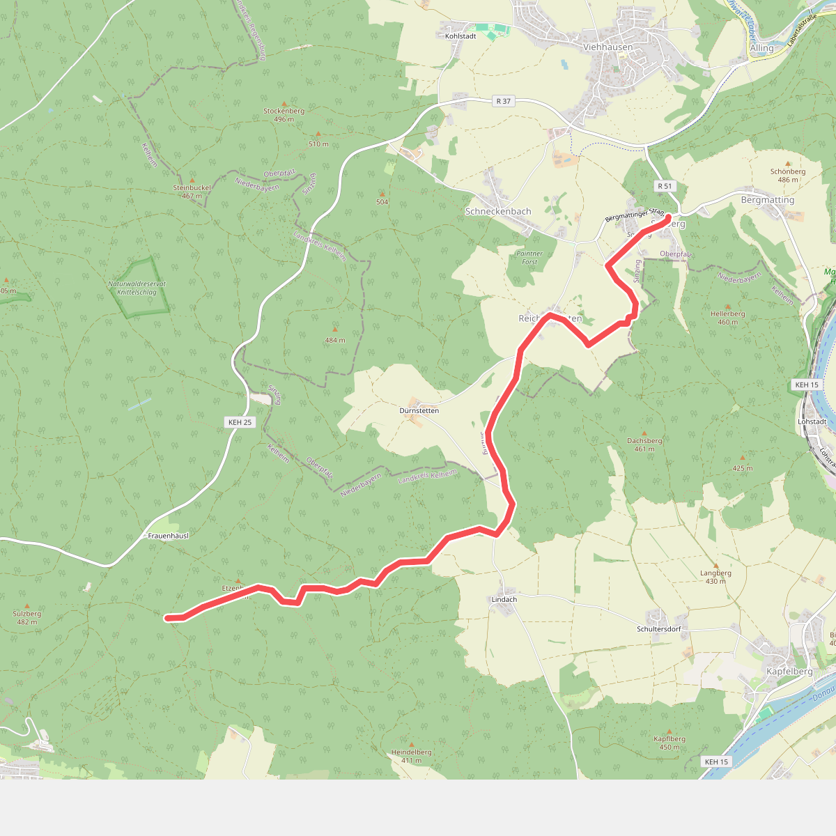 W 42 Saxberg - Marderreibe (Blaues Rechteck)