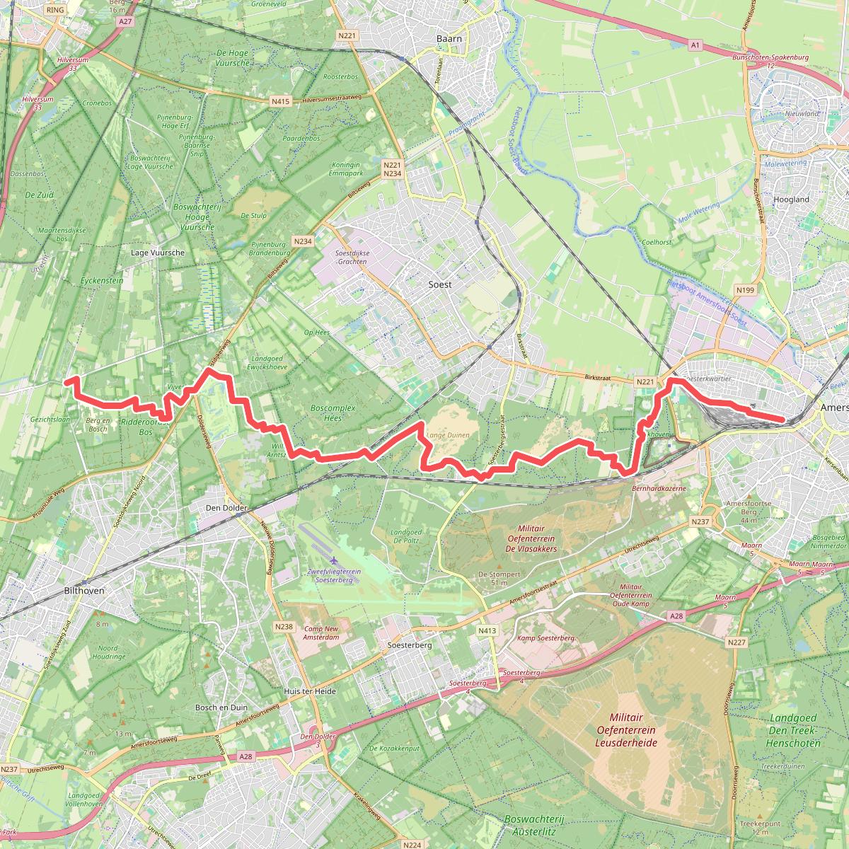 Amersfoort - Maartensdijk · Marskramerpad etappe 14
